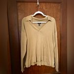 CHAPS NWT  Ralph Lauren Tan Collared Sweater XL Petite Photo 1