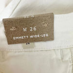 Madewell The Emmett Wide Leg Crop Jean Welt Pocket High Rise White US 26 NWT Photo 10