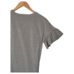 Old Navy  Dress Womens XS Shirt Dress Short Ruffle Sleeve Round Neck Heather Gray Photo 11