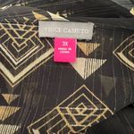 Vince Camuto Sheet Kimono Size Black Metallic 3X Geometric Design Resort Photo 9