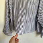 Everlane NWT  Woven PJ Top Blue Stripe Button Down Shirt Cotton Sz L Photo 3