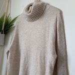 Abound  Oversized Cream Long Sleeve Turtleneck Sweater Photo 2