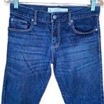 Abercrombie & Fitch  Medium Rise Straight Leg Dark Wash Jeans Denim Size 24/00 Photo 4