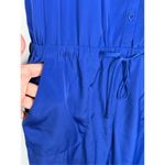 EXPRESS Royal Blue Tie Waist Jumpsuit Size X Small Photo 6