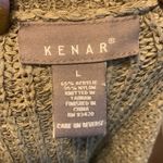 Kenar  tan half button short sleeve cardigan sweater Photo 5