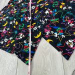 Disney vintage Mickey Unlimited vest all over‎ print black multi size 20w retro Photo 4