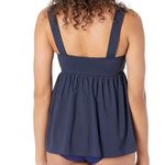 Michael Kors Tankini Top Women Underwire Baby Doll Navy Blue Pool Swim. Size S Photo 7