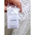 NWT Lady Pipa Sheer Wedding Lace Top Dalia Blouse White Women's Size XXS/M Photo 6