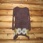 Desigual Brown Sunflower Tunic Top Photo 4