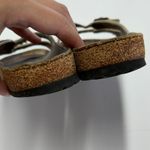 Birkenstock Sandals Womens 38 (7) White Ibiza Birko Flor Slip On Slide Shoes Photo 8