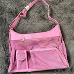 New Retro Pink Suede Haband Purse with Pocket Photo 0