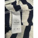 MOTHER “The Chin Ups Tank” Striped Ribbed Racerback – Size L White Size L Photo 4