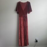 Baltic Born Meghan Velvet Wrap Maxi Dress Short Sleeve New Without Tags Photo 2