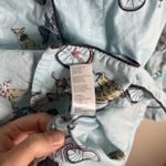 P.J. Salvage  Pajama Top 100 Cotton Dog Bicycle novelty print M blue preppy  Blue Photo 6