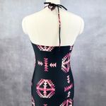 HeartSoul Maxi Dress Womens Medium Aztec Halter Southwest Western‎ Festival Boho Photo 3