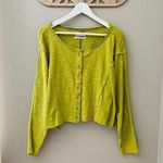 Urban Outfitters  Button Up Long Sleeve Top Green Sz Medium Photo 0