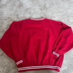 Vintage Red Nebraska Huskers retro preppy oversized crewneck size medium Photo 9