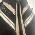 Coach  Jayme Sneaker Signature Black Canvas Silver Leather Trim Size 10 Photo 8