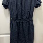 Fendi Navy Blue Puff Sleeve Collared V-Neck Dress Size 40 EU $1,250 Photo 7