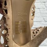 Zigi Soho  Duran Peep Toe Rhinestone Ankle Caged Booties Size 9 Beige Rose Gold Photo 4