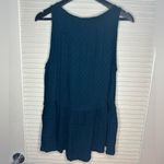 Knox Rose 💙 Blue Tiered Lace Sleeveless Tank Top Photo 4