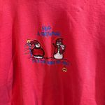 Vintage Hug A Snowman Christmas Holiday Crewneck In Red Size Large Photo 1