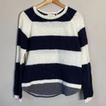 Anthropologie Sita Murt Long Sleeve Striped Wool Sweater Women Small Black White Photo 3