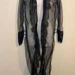 SheIn Black Sheer Lacy Cover up New & UNUSED NO TAGS no belt either SIZE XXL Photo 0