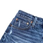 Levi's Levi’s 501 High Rise Button Fly Jean Shorts Distressed Frayed Denim Women’s 29 Photo 3