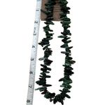 Ruby Zoisite Chip Necklace Sterling Silver Clasp Green Photo 2