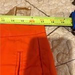 Stylus women’s Orange Flat front mid rise Shorts Size 10 Photo 8