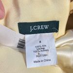 New! NWT J. Crew 100% Silk Dress Yellow Bow Sleeveless Removable Straps Dress Size 8 Photo 6