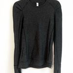 Lululemon Think Fast Long Sleeve Heathered Herringbone Rulu Pullover Size 6 Photo 6