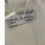 Mac Duggal Size 2 NEW Style 68146 White Strapless Jumpsuit Feather Trim Dressy Photo 8