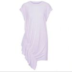 Current/Elliott Current/Elliot Asymmetrical Ruffle Linen Blend‎ Dress Size 6 Photo 4