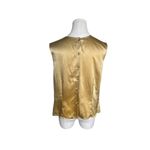 Vintage Alexandria 100% Silk Gold Sleeveless Blouse Size 12 Quiet Luxury Photo 1