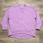 Lululemon Rippled V-Neck Pullover Long Sleeve Wisteria Purple Size 10 Photo 0