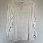 Gloria Vanderbilt  White Creamy Long Sleeve Blouse Photo 6