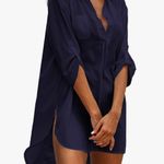 Navy Blue Button Photo 1