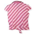 French Cuff Pink Striped Button Photo 2