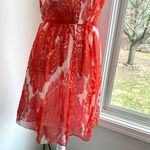 Milly 'Anna' Sz 4 Poppy Red Silk Fit & Flare A-Line Short Cocktail Party Dress Photo 4