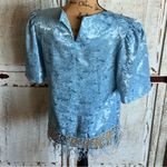 Elegant Blue Lace Dress Size 8 Photo 2