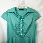 Wedtrend 3XL Dress Teal Green Ruffle Heart Button Flare Shirt Dress Kawaii 906 Size undefined Photo 2