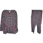 Adonna  Plaid Pajama Set‎ Photo 1