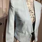 Forever 21 NWT Vintage Y2k Blazer Baby Sky Opened Cardigan Light Weight Fit Flare Crop Photo 1