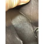 Tory Burch 8 2.5in block heel patent leather Moss Green bootie w/gold accents Photo 7