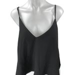 Tobi  Women's Black Sleeveless V-Neck Cami Camisole Boxy Cropped Tank Top Size S Photo 0