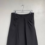 Adrienne Landau Jet Black Gathered Midi Skirt Sz 12 NWT Photo 2
