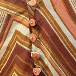 Robert Graham  Pink and Brown Silk Geometric Blouse Size Small Photo 2