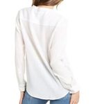 The Kooples • Crinkle Lace Up Top blouse white ruffle neck gauze boho peasant Photo 10